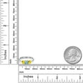 thumbnail image 6 of Gem Stone King 10K Two Tone Gold Blue Zircon and Yellow Sapphire Engagement Ring for Women | 1.57 Cttw | Round 5MM | Gemstone Birthstone | Size 8, 6 of 6