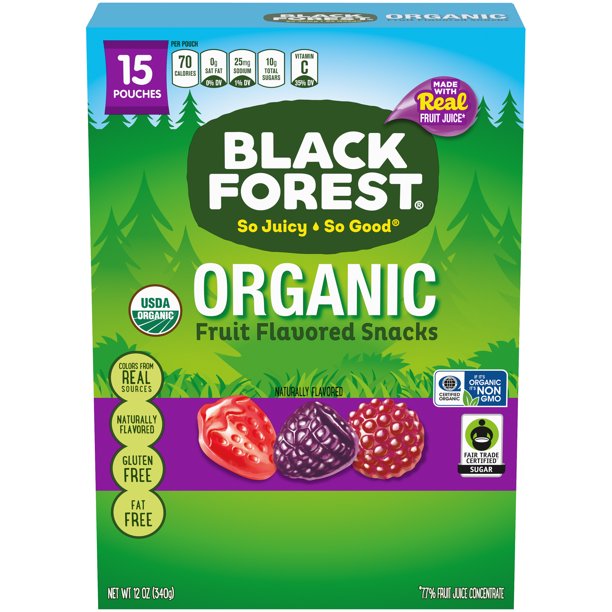 Black Forest Organic Berry Medley Fruit Snacks, 0.8 Oz., 15 Count