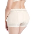 thumbnail image 3 of Low Waist Padded Tummy Control Mesh Panties, Body Shaper Shorts Shapewear for Women, 3 of 8