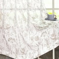 thumbnail image 2 of Lapalife Floral Sheer Curtains, 96 inch Length 2 Panels Brocade Cotton French Farmhouse Light Filtering Window Sheers, Dusty Pink, 2 of 8