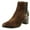 Coffee/Black, variant on Calvin Klein Womens Felda Closed Toe Ankle Fashion Boots