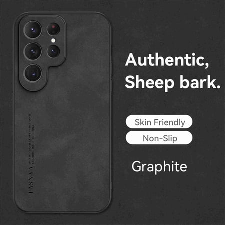 Dteck for Samsung Galaxy S10 Plus Anti-scratch Case, Luxury Premium Leather Stylish Soft Grip Shockproof Anti-Scratch Classic Business Protection Case Cover, black