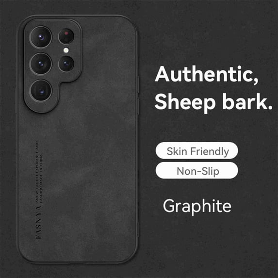 ELEHOLD for Samsung Galaxy A22 5G Classic Business Case Shockproof Luxury Soft Premium PU Leather Slim Business Style with Wireless Charging Back Protective Cover, black