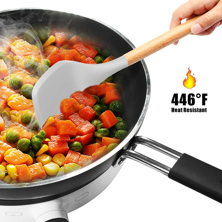 Silicone Cooking Utensils Set 446°f Heat Resistant Silicone - Temu