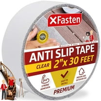 XFasten Anti-Slip Tape Non-Slip Safety 2 x 30 Feet Clear Adhesive