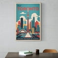 thumbnail image 6 of Toronto Retro Travel Poster Vintage Canadian City Tourism with CN Tower & Museum Canvas Poster, 6 of 8