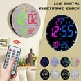 thumbnail image 2 of LED Digital Wall Clock Multifunctional Temperature Colorful Alarm Daily Clock Intelligent Household Display Clocks R1R1 Hanging, 2 of 8