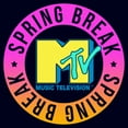 thumbnail image 2 of Junior's MTV Spring Break Circle  Graphic Tee Navy Blue Small, 2 of 3