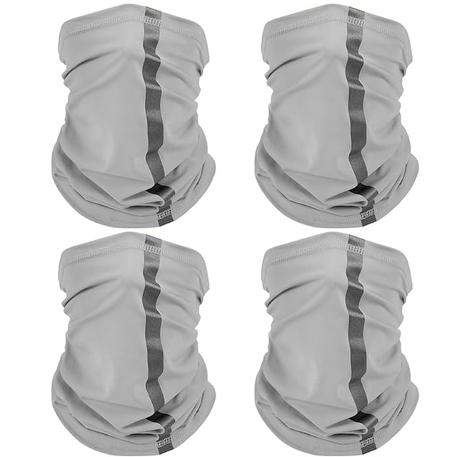 Bufanda reflectante SATINIOR para el cuello, máscara facial, 4 unidades