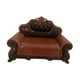 thumbnail image 2 of Sofá en miniatura, mini sillón, sofá, juego de simulación, accesorios de bricolaje, muebles en miniatura para habitación Respaldo marrón oscuro, 2 of 9