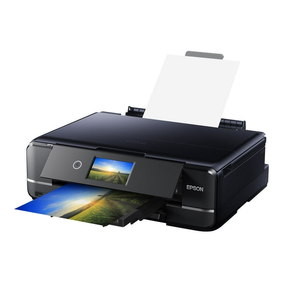 Epson Expression Photo XP-970 Small-in-One - Multifunction printer - color - ink-jet - 8.5 in x 11.7 in (original) - up to 8.1 ppm (copying) - up to 8.5 ppm (printing) - 100 sheets - USB 2.0, LAN, Wi-Fi(n), USB host