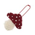 thumbnail image 6 of Unique Bargains 1 Pc Handbag Charm Cute Beaded Chain Handbag Accessories Red Beige, 6 of 6