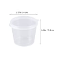 thumbnail image 3 of 100 vasos desechables de plástico transparente con tapa., 3 of 8