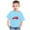 Blue, variant on Wavsuf Kids T-Shirts for Boys Printed Crew Neck Casual Summer Blue Shirts Size 4-5 Years