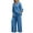 Blue, variant on 2 Piece Sets for Women Summer Tracksuits Button Down Oversized Shirts and Wide Leg Long Pants Two Piece Lounge Sets Matching Outfits with Pockets