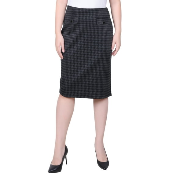Petite Knee Length Double Knit Skirt