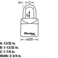 thumbnail image 5 of Master Lock 2.75" W Vinyl Covered Steel 3-Digit Combination Lock Box 1 pk, 5 of 6
