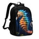 thumbnail image 1 of Balery Yellow Fish Seahorse Mochila con carga USB para hombre y mujer - Mochila impermeable y antirrobo para portátil con puerto USB para viajes, trabajo, estudios y universidad, 1 of 7