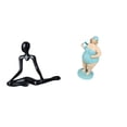 thumbnail image 1 of Estatua de mujer de playa con un pensador abstracto creativo, figura decorativa, muñeca de resina única, adorno para la entrada, dormitorio, sala de e, 1 of 8