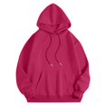 thumbnail image 5 of Women's Oversized Hoodie Sweatshirt Life's a Beach Graphic Print Cozy Pullover with Kangaroo Pocket Pink, 5 of 5