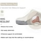 thumbnail image 4 of Pantuflas de invierno para hombre y mujer, felpa de espuma viscoelástica, pantuflas antideslizantes cálidas para el hogar, tipo lana para interior y exterior 42/43 gris Jormftte LL-2298-4, 4 of 6