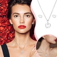 thumbnail image 2 of SIfdSeng A Stylish Stainless Steel Necklace and Earrings with Collarbone Chain, 2 of 7