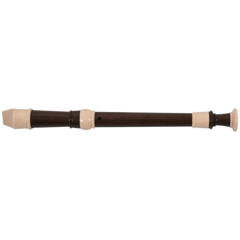 3X Abs Recorder Soprano Clarinet Long Flute Baroque Recorder Fingering Musical Instrument (Coffee)