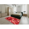 thumbnail image 4 of Ahgly Company Indoor Square Patterned Shocking Orange Area Rugs, 3' Square, 4 of 6