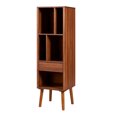 Teamson Home Wooden Bookcase Book Shelf Storage Display Unit Edison