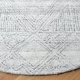 thumbnail image 3 of SAFAVIEH Abstract Tendrils Geometric Area Rug, Ivory/Grey, 6' x 6' Round, 3 of 10