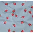 thumbnail image 4 of oneOone Organic Cotton Poplin Twill Fabric Raspberry Fruit Printed Fabric 1 Yard 42 Inch Wide, 4 of 4