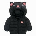 thumbnail image 1 of Toddler Boys Girls Jacket Down Windproof Warm Winter Cartoon Hooded Coats 1-5 Years, 1 of 5
