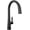 Matte Black, variant on Delta 9191T-Pr-Dst Monrovia 1.8 GPM Deck Mounted Pull Down Kitchen Faucet - Lumicoat