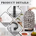 thumbnail image 5 of FKELYI Leopard Print Blender Dust Cover Anti Splash Food Processors Dustproof Covers with Handle for Stand Mixer Coffee Maker Protector Kitchen Appliance Decor, 5 of 6