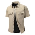 thumbnail image 1 of Men's Casual Slim Fit Shirts With Button Pocket For Everyday Wear Perfect For Spring And Summer, 1 of 4