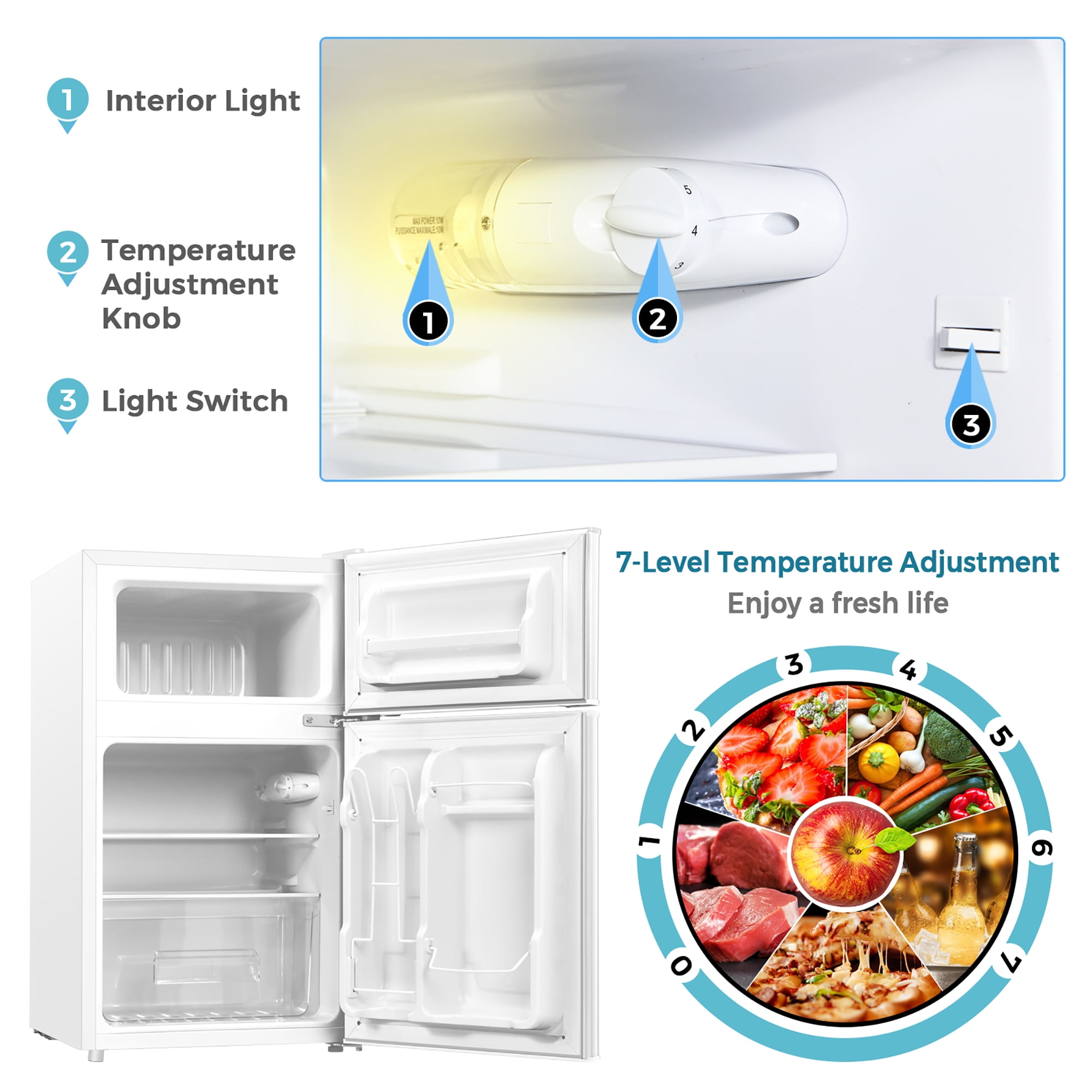 Singlesupply Refrigerator Design Refrigerator Volume 91 Litres Levels