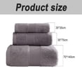 thumbnail image 2 of Cotton 6 Piece Bathroom Towel Set | 2 Bath Towels, 2 Hand Towels, 2 Washcloths Soft and Absorbent - Grey, 2 of 5