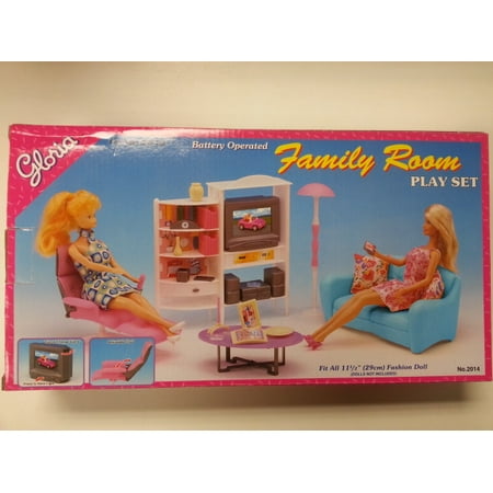 Gloria Family Room for Barbie dolls  and dollhouse