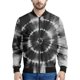 thumbnail image 3 of Chaquetas bomber coloridas con estampado de arcoíris y teñido anudado para hombre 2024, la última moda, chaqueta de vuelo para hombre y mujer, abrigo con cuello alto, tops de gran tamaño, 3 of 4