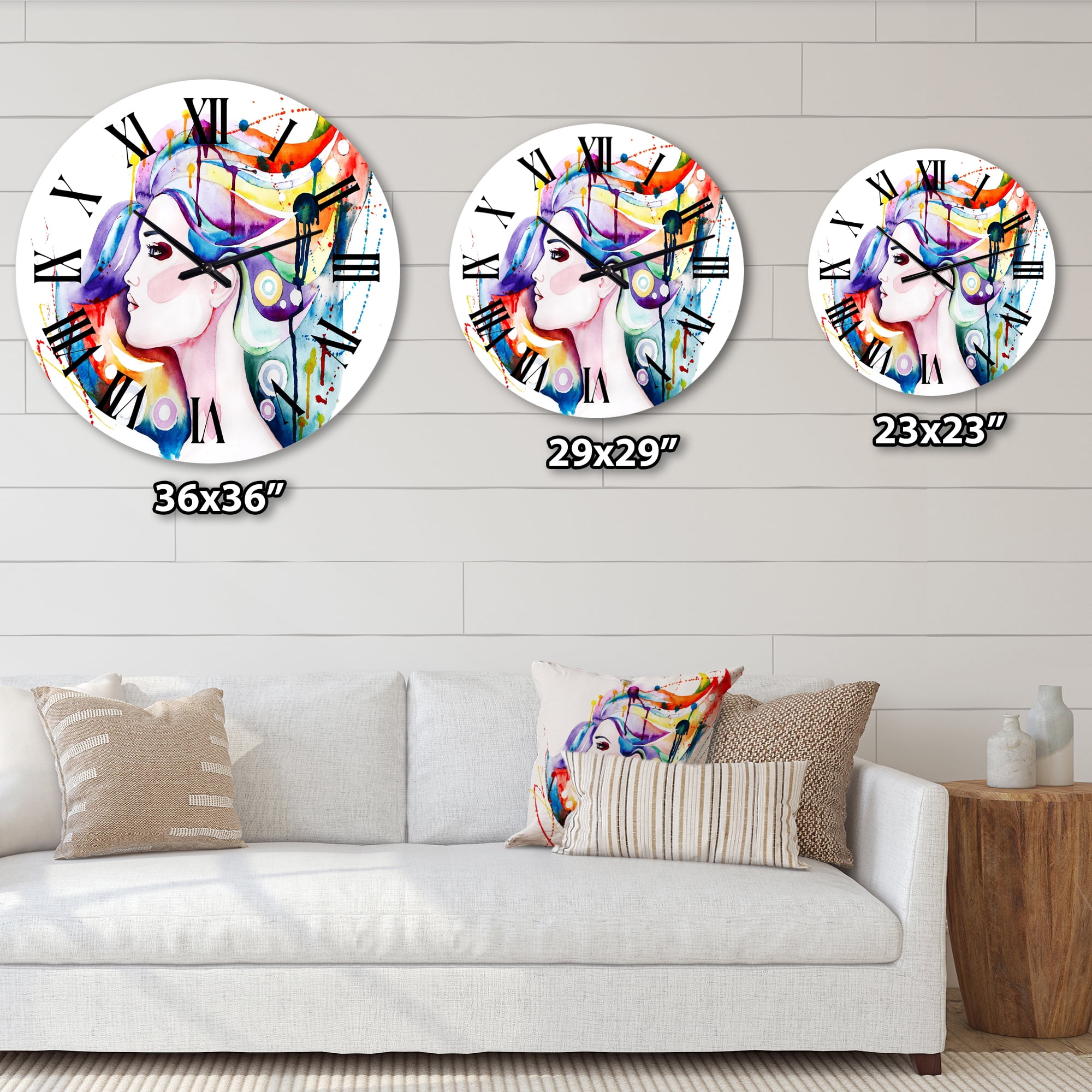 Designart 1 in Traditional Wall Clock