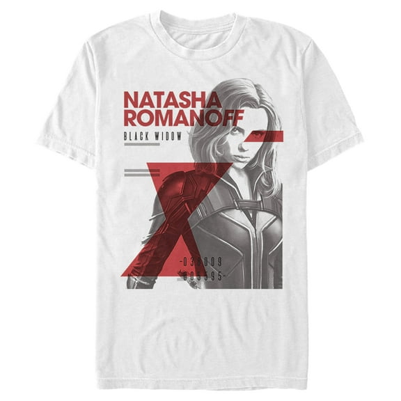 Men's Marvel Black Widow Cover Shot Graphic Tee White 3X Large