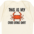 thumbnail image 4 of Inktastic This is My Crab Eating Shirt Boys or Girls Long Sleeve Baby Bodysuit, 4 of 5