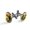 Color 2, variant on Men's Classic Stainless Steel, Vintage Rose Wooden Cufflinks Business Wedding Shirts, Black
