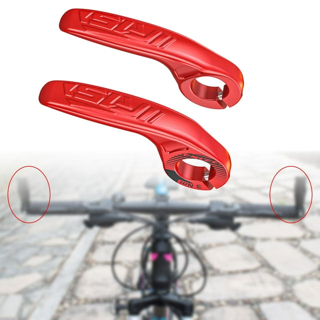 Embouts de Guidon de Vélo de Montagne Poignées Résistantes à l'Usure PP Légères Embouts de Guidon pour Vélo Pliant Accessoires BMX Rouge