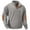 Gray, variant on XYBOMB Quarter Zip Pullover Men, Mens Sweatshirt Men's Long Sleeve Corduroy Hoodless Sweatshirt Fall & Winter Snap Top, Oversized Sweatshirt for Men, Cropped Sweatshirt Army Green L