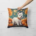 thumbnail image 4 of Carolines Treasures DAC1080PW1818 18 x 18 in. Unisex Westie Fall Fabric Decorative Pillow, 4 of 5