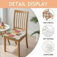 thumbnail image 2 of Pioneer Flower Seat Covers for Dining Room Chairs Set Of 6,Stretch Printed Washable Chair Seat Cover with Elastic Ties and Button,Removable Waterproof Couch Cushion Covers, 2 of 6
