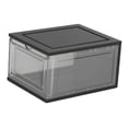 thumbnail image 4 of Caja de almacenamiento de zapatos, vitrina apilable, ahorradora de espacio con puerta transparente, organizador de zapatos para sandalias, familias,, 4 of 8