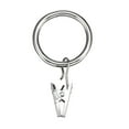 thumbnail image 2 of Uxcell 10 Pack Curtain Clips Rings with Clips Rustproof 1.02" Interior Diameter Silver, 2 of 7