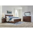thumbnail image 4 of A-America Westlake Solid Wood King Mansion Panel Bed in Cherry Brown, 4 of 12